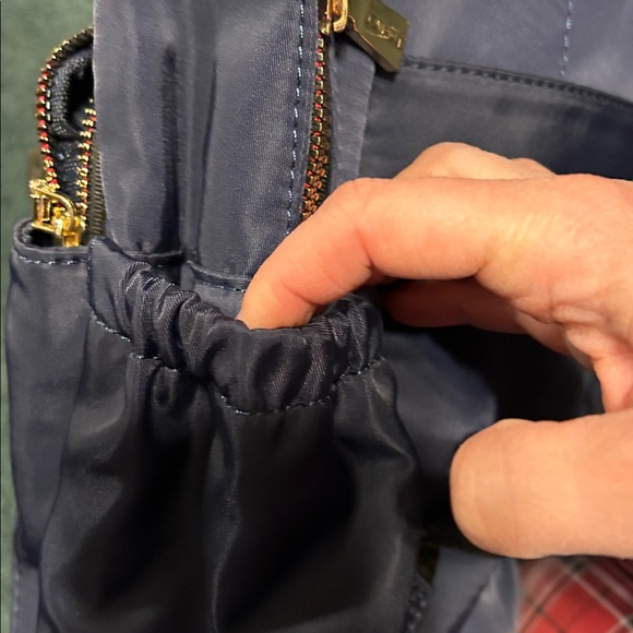 Navy Joan and David  Backpack with trolley sleeve - Picture 7 of 8